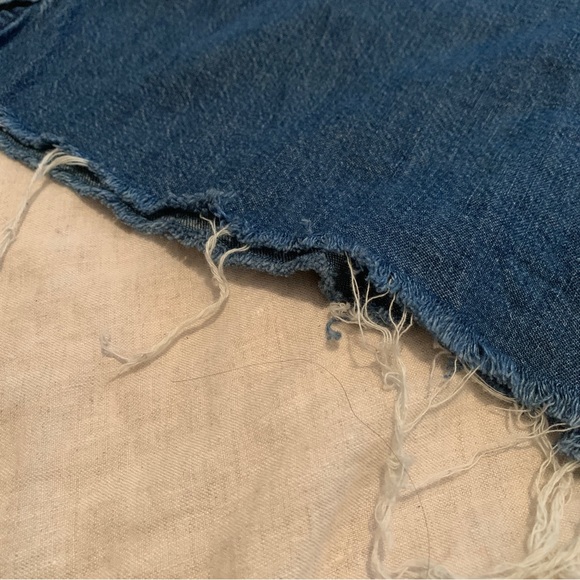 Current Elliot blue denim button up blouse - 2 -medium - Picture 4 of 13